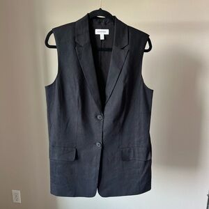 Nordstrom Black Blazer Vest